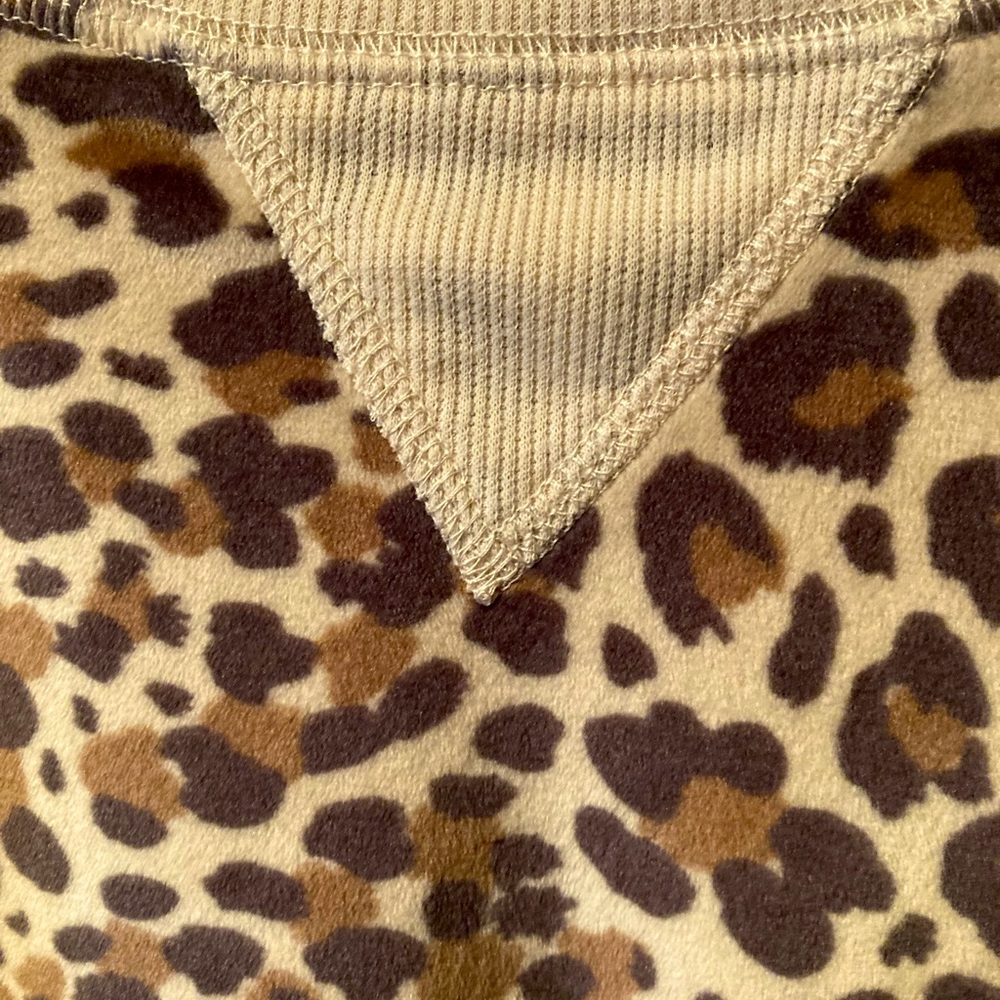Pajama SetLadies, light & dark Brown and Tan, Animal Print, Medium, SOFT&  COMFY